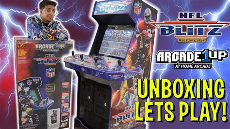 Nfl Blitz Legends Arcade Game Arcade Up Ultimate Unboxing Review