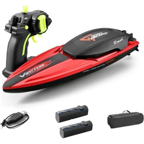 Bateau Rc Ghz Bateau T L Command Haute Vitesse Km H Pour