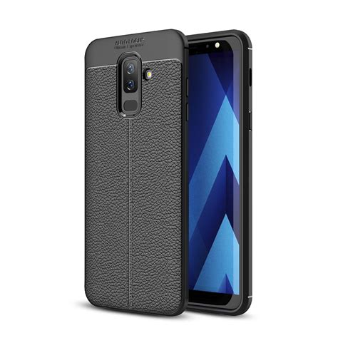 Bakeey Litchi Leather Soft TPU Protective Case For Samsung Galaxy A6