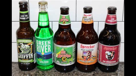 Sprecher Griffin Ginger Beer Green River Lime Mt Sprecher Low Cal Orange Dream And Dr