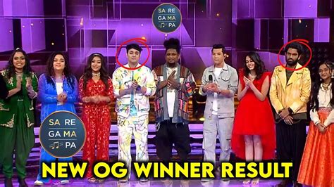 Saregamapa New OG Winner Result Saregamapa 2023 Today Episode YouTube