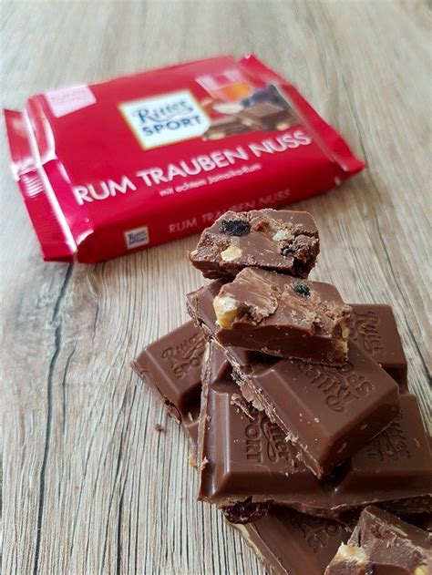 Indulge In The Irresistible Ritter Sport Rum Trauben Nuss Chocolate Bar