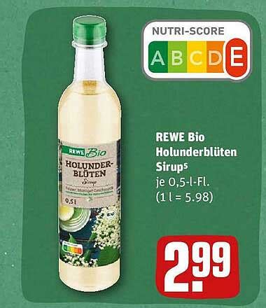 Rewe Bio Holunderbl Ten Sirup Angebot Bei Rewe