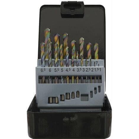 Sealey HSS Drill Bit Set 19pc Edge Ground Metric DIN 338 S0868