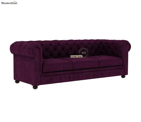 Buy Henry Sectional L Shape Corner Sofa Velvet Mulberry Pink At