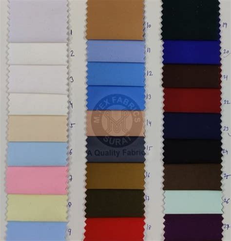 Multicolor Plain Solids Dull By Dull Micro Polyester Fabric For