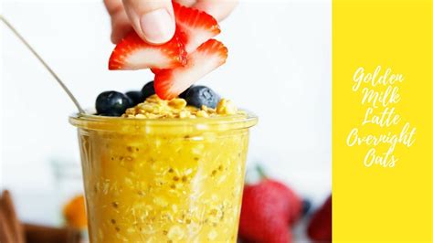 Golden Milk Latte Overnight Oats Lexi S Clean Kitchen Youtube