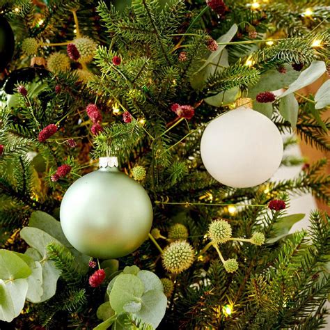 Lot de 6 boules de Noël en verre D80 mm Arctique mate Blanc laine