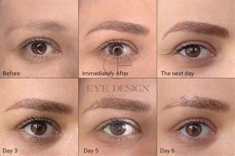 Full Day By Day Microblading Healing Process Eye Design Salon