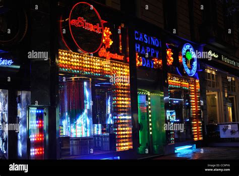 Night time Wenceslas Square Stock Photo - Alamy