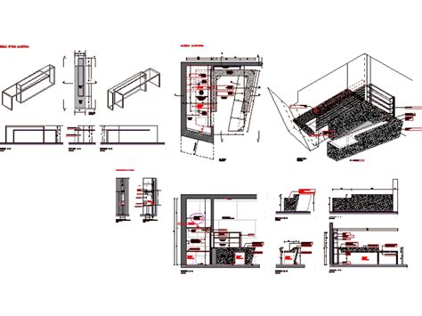 Mobilier Fixe Dans Autocad Téléchargement Cad 17525 Kb Bibliocad