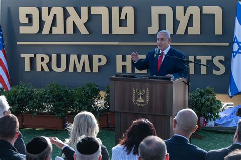 Israel Approves Plan To Name Golan Settlement After President Trump Jewish News