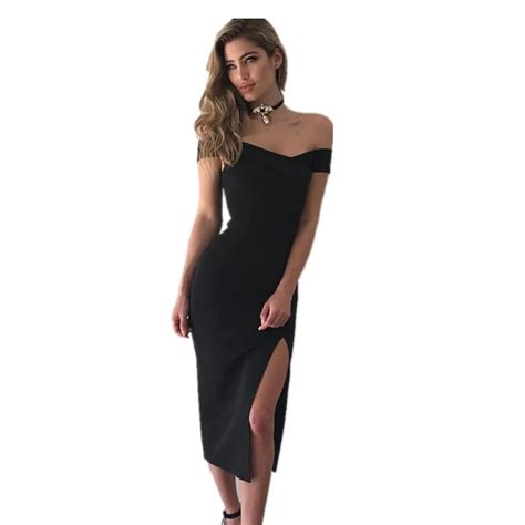 2017 Ladies Women Sexy Dresses Summer Fashion Solid Short Sleeve Dress Bandage Bodycon Evening