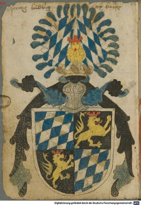 Wappen Der Herzog Von Bayern Coat Of Arms Of The Duke Of Bavaria