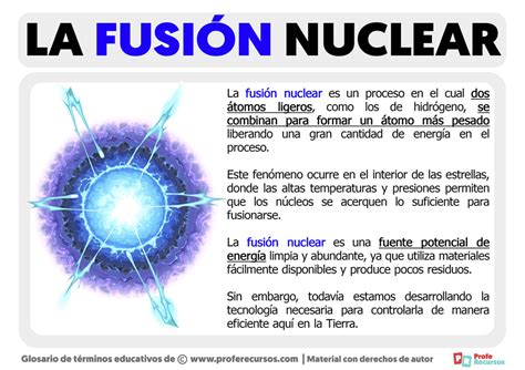 Qué es la Fusión Nuclear