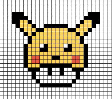 Pikachu Mushroom Pixel Art Dibujos En Cuadricula Dibujitos Sencillos