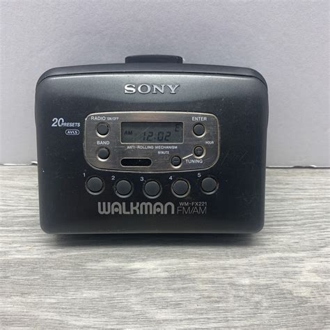 Vintage Sony Walkman WM FX221 AM FM Radio Cassette Player Tested Works