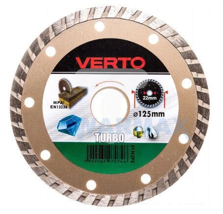 VERTO Tarcza Diamentowa 125mm Turbo Verto Sklep EMPIK