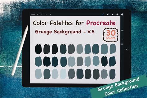 Procreate Color Palettes Grunge V Graphic By Jennythip Creative