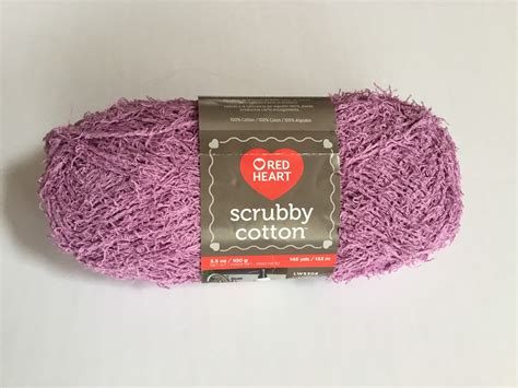 Red Heart Scrubby Polyester Cotton Textured Yarn Etsy