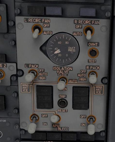 V 3 51 5 Apu Pressure Shown And Pack Switches Are Not Correct Zibo B738 800 Modified X