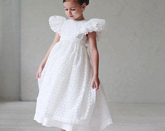 Elegant Flower Girl Dressivory Flower Girl Dresswhite Tulle Etsy