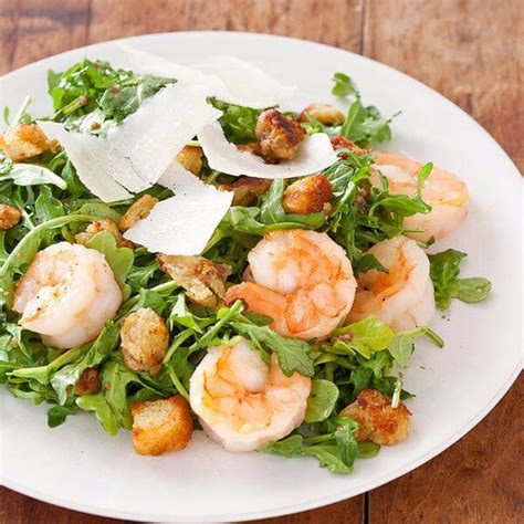 Warm Shrimp And Arugula Salad Recipe Mediterranean Diet Useful