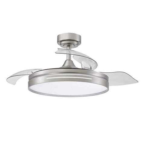 Micenas L Ventilateur Dc Led Nickel Avec M Moire De Couleur Fabrilamp