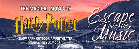 The Magical Music Of Harry Potter Tickets Rd July Snow Park