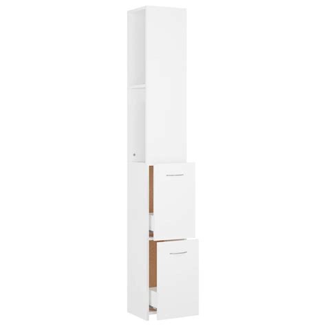 Vidaxl Armoire De Salle De Bain Blanc X X Cm Bois D Ing Nierie