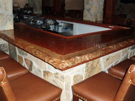 Hand Made Live Edge Bubinga Bar Top In Frederick Md By Hardwoods Inc