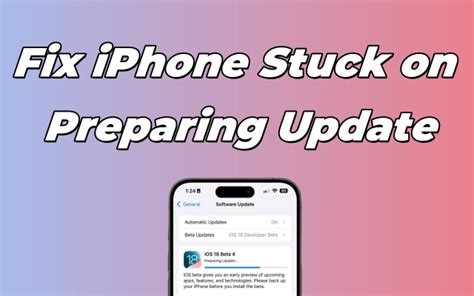 How To Fix Iphone Stuck On Preparing Update Ios