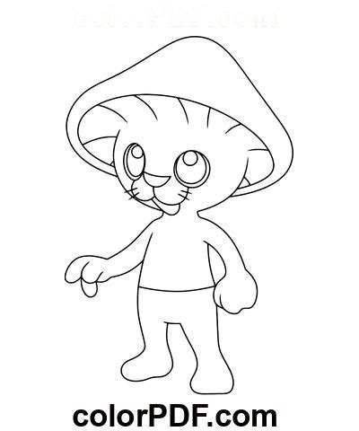 Blue Smurf Cat – Coloring Pages and Books in PDF | Coloring pages, Cat ...