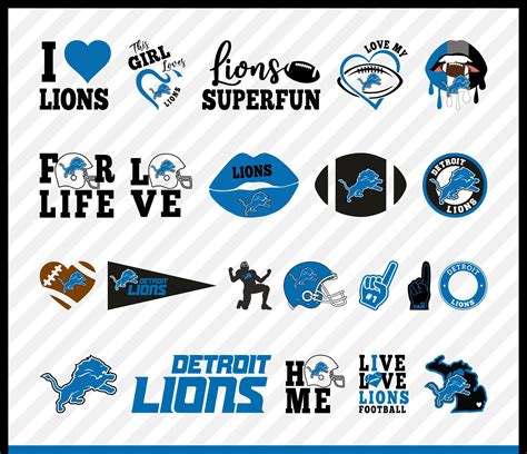 Detroit Lions Svg Cut Files, Detroit Lions Png Logo, Clipart | Inspire ...