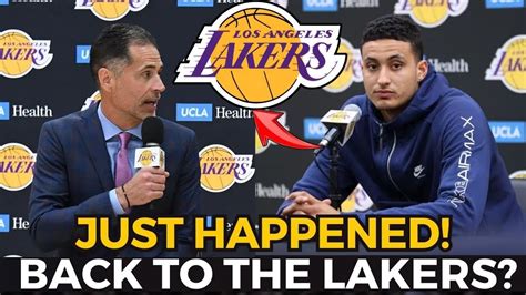 Urgent Update Surprise Move By The Lakers With Kyle Kuzma Nba