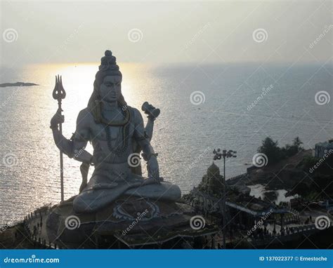 Shiva Statue in Murudeshwara Stock Image - Image of ivory, kingdom ...