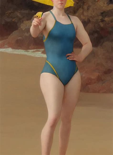 Portrait Gwendoline Christie As Sea Lifeguard On The Stable Diffusion