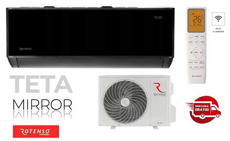 Klimatyzator Rotenso TETA MIRROR Moc 6 9 KW Z WiFi TM70Xi TO70Xo