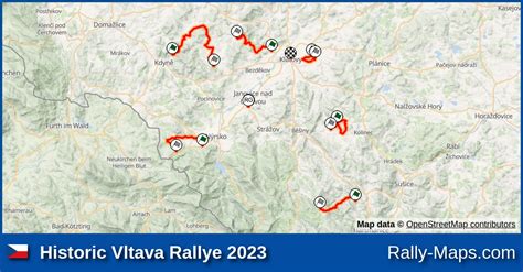 Mapy Zaplanuj Historic Vltava Rallye 2023 EHRC RajdTrasa Pl