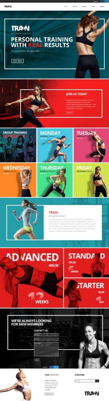 Personal Training Website By Adrian Van Os Design Ideas