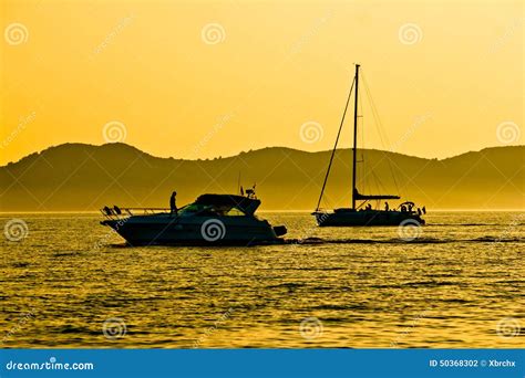 Sailboat Silhouette Stock Photography CartoonDealer 72848126