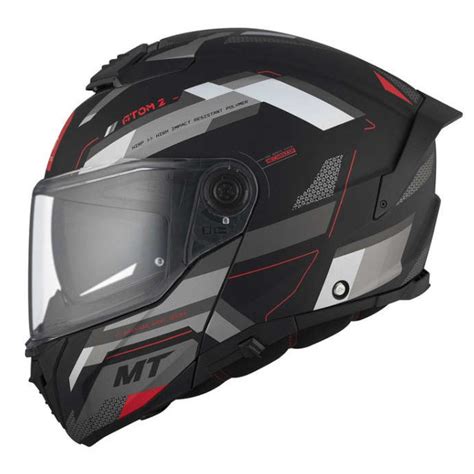 Casco Mt Atom Sv Bast D Negro Gris Mate