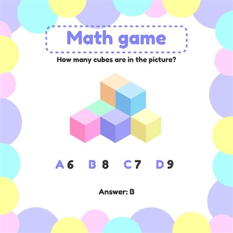 Juego De Lógica Matemática Para Niños En Edad Preescolar Y Escolar