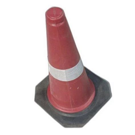 Red White And Black 75mm PVC Traffic Cone For Road Safety At Rs 150 In