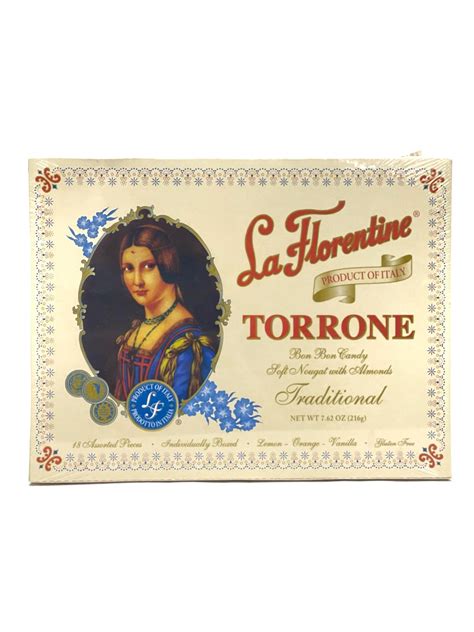 La Florentine Soft Almond Torrone Assorted Flavors 18 Count Assenti