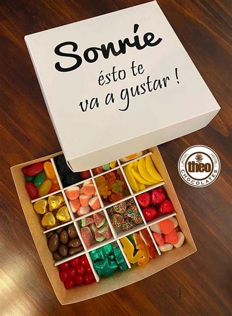 Caja Con Gomitas Con Mensaje Personalizado Regalos Theo