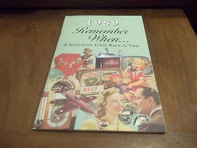 Vintage Ephemera Remember When Booklet A Nostalgic Look Back In