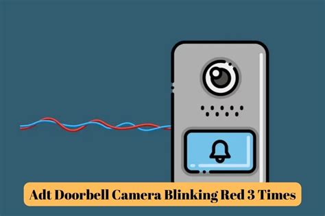 Why Is An ADT Doorbell Camera Blinking Red 3 Times? | Blink Camera ...