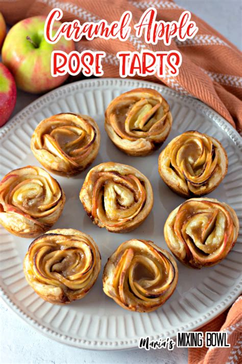 Apple Rose Tart Puff Pastry - Maria's Mixing Bowl