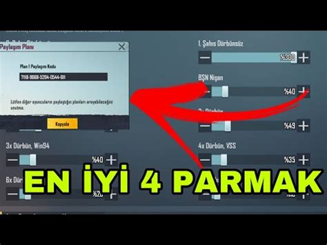 EN İYİ 4 PARMAK AYARI KONTROL VE HASSASİYET NASIL YAPILIR PUBG MOBİLE